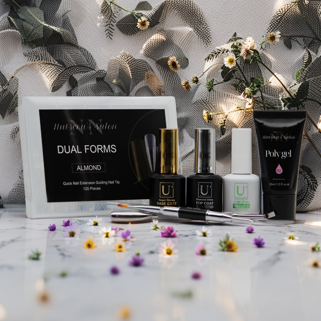 NN Professional Polygel 02 Sugar Rose Builder Set Almond